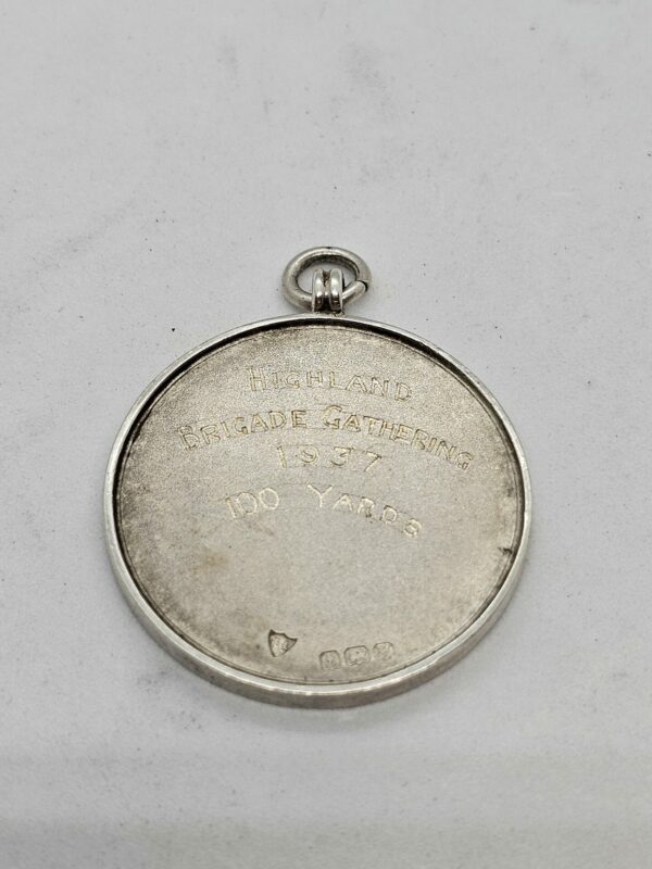 Scottish Targe Style Silver Medallion - Image 2