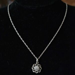 Solitaire CZ pendant and necklace