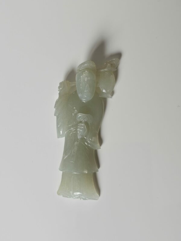 Pale Jade Carved Figure