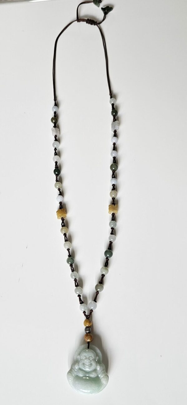 Jade Buddha Bead Necklace - Image 2