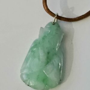 Jade Pendant on cord necklace