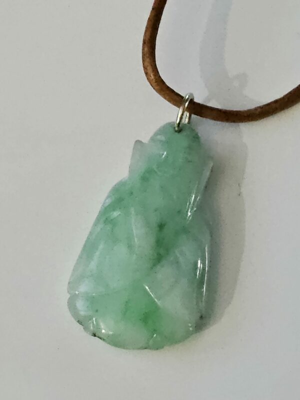 Jade Pendant on cord necklace