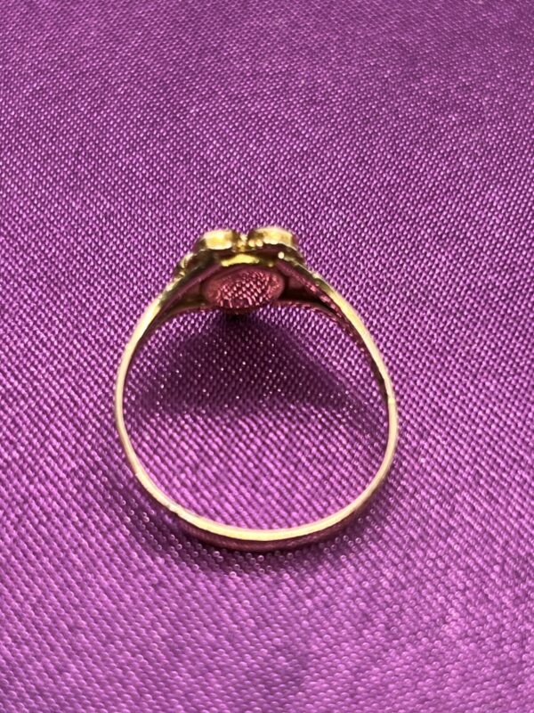Antique 12ct ladies garnet ring - Image 4