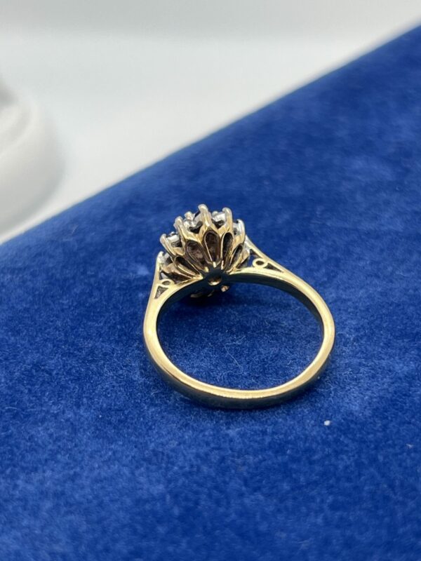 Stunning 18ct gold Opal diamond and sapphire set ladies ring - Image 4