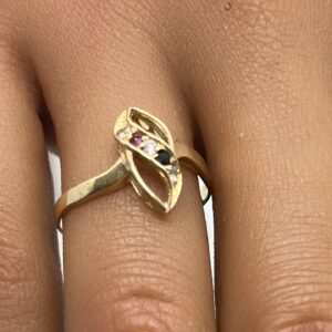 14ct gold ladies dress ring
