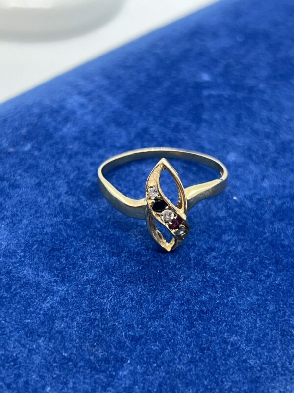 14ct gold ladies dress ring - Image 2