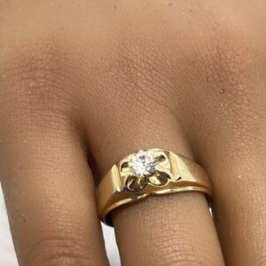 14ct gold gypsy style ladies/gents ring