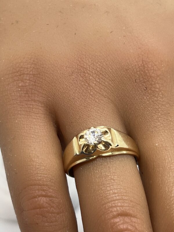 14ct gold gypsy style ladies/gents ring