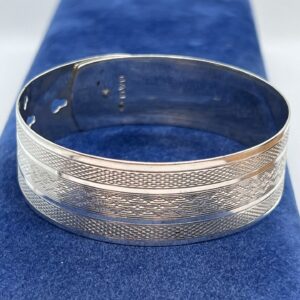 Charles Horner Vintage silver cuff bangle Chester 1945