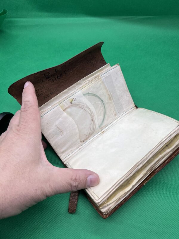 Antique leather fly wallet - Image 6