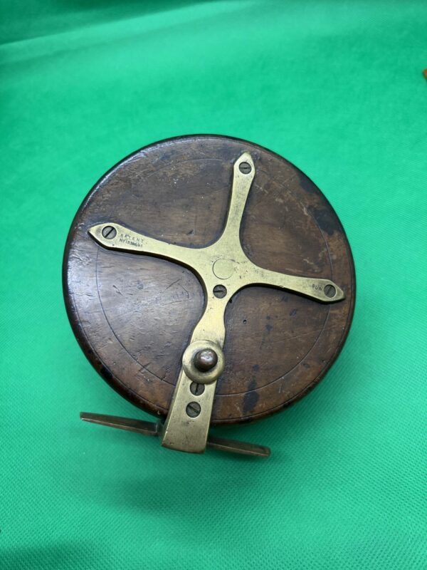 19th century sun star back antique fishing reel - Image 2