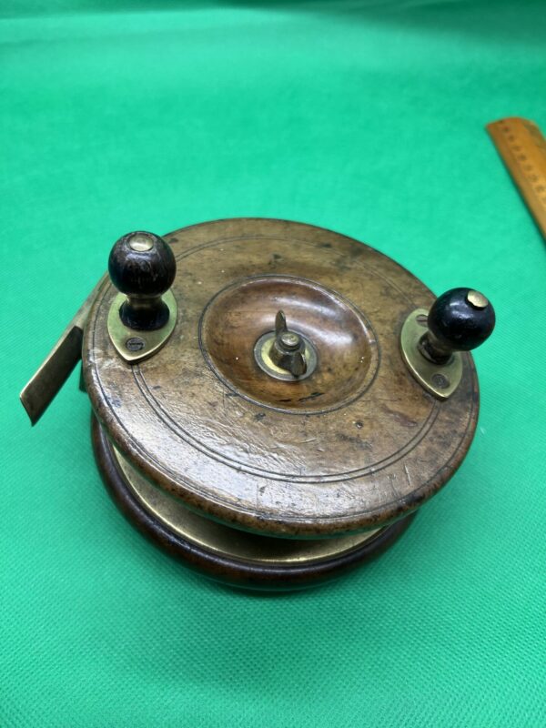 19th century sun star back antique fishing reel - Image 5