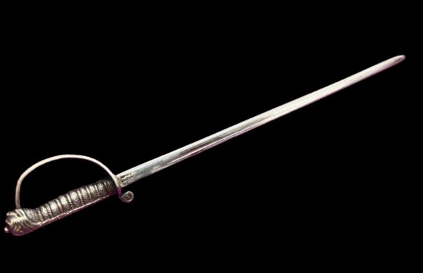 Asprey of London silver gilt basket sword letter opener - Image 6