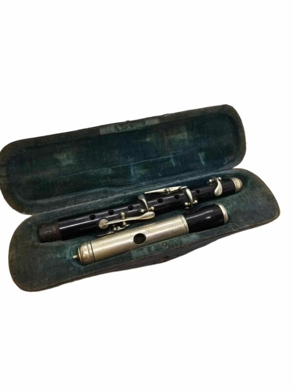 Antique piccolo black wood plus original case