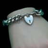 Antique 9ct gold padlock bracelet