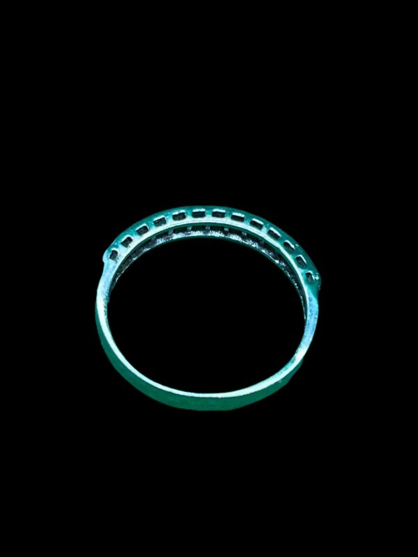 18ct white gold and topaz half eternity - Image 3