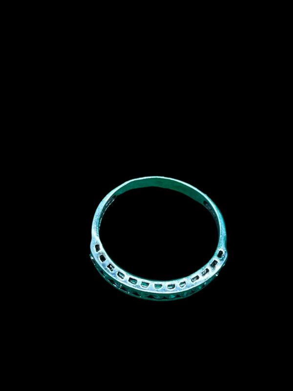 18ct white gold and topaz half eternity - Image 4
