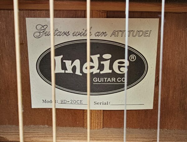 Indie Bullseye Acoustic Electric Guitar - Image 2