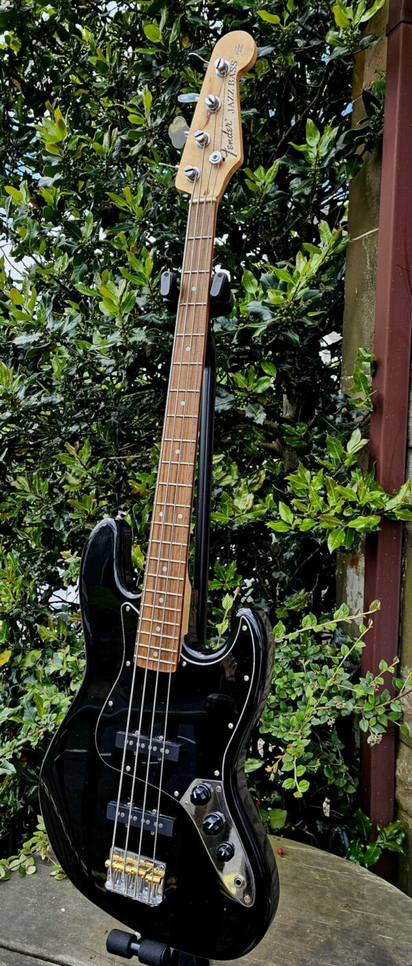 Black Fender Jazz Bass Guitar