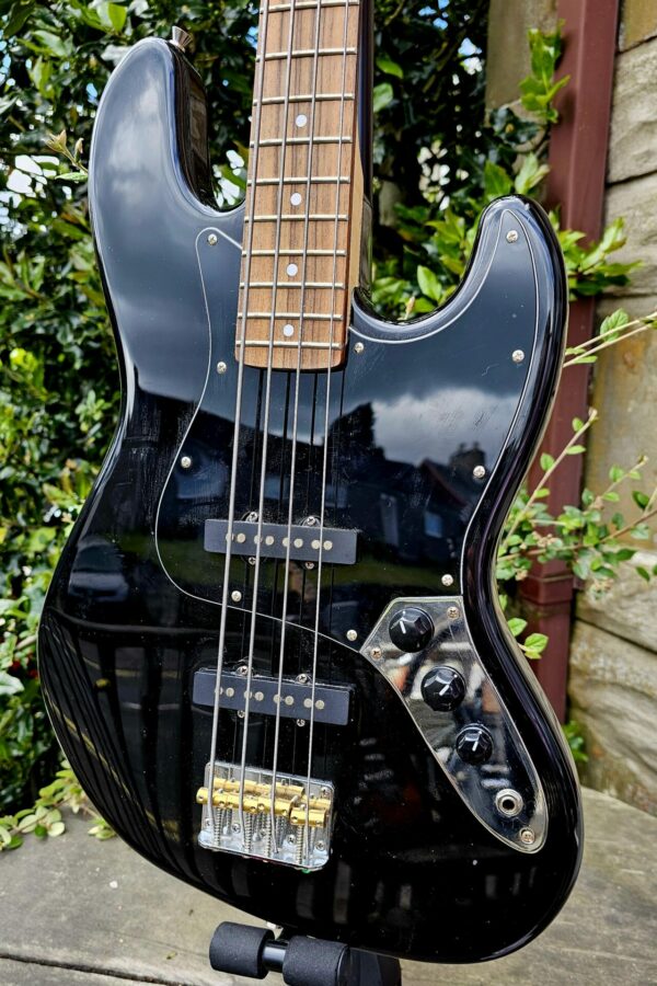 Black Fender Jazz Bass Guitar - Image 2