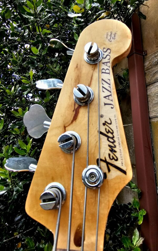 Black Fender Jazz Bass Guitar - Image 3