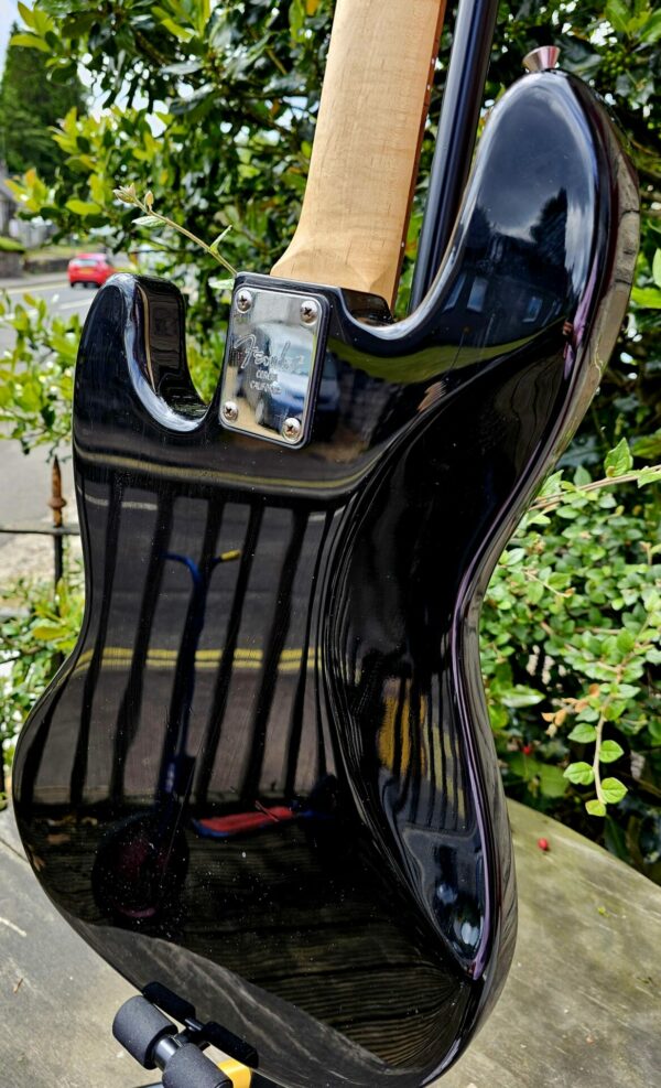 Black Fender Jazz Bass Guitar - Image 4