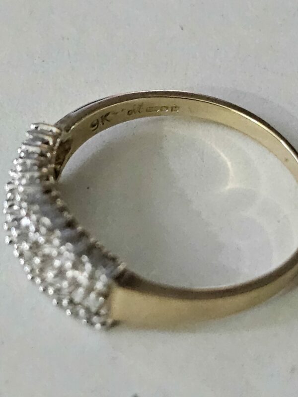 Vari-cut Diamond Ring 9ct gold - Image 3
