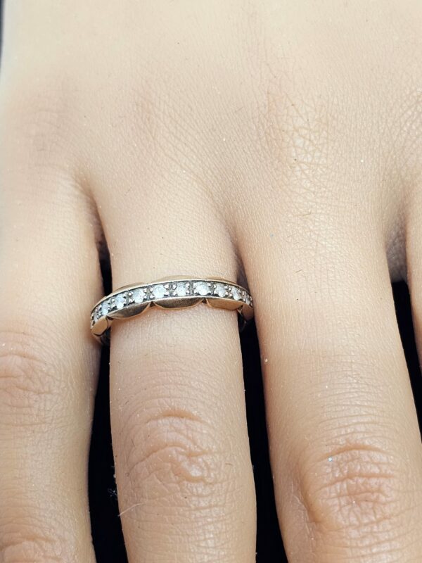 CZ Channel set Eternity Ring 9ct gold