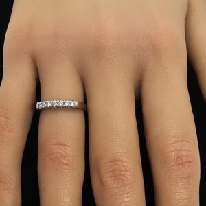 9ct gold Seven stone Diamond half Eternity Ring