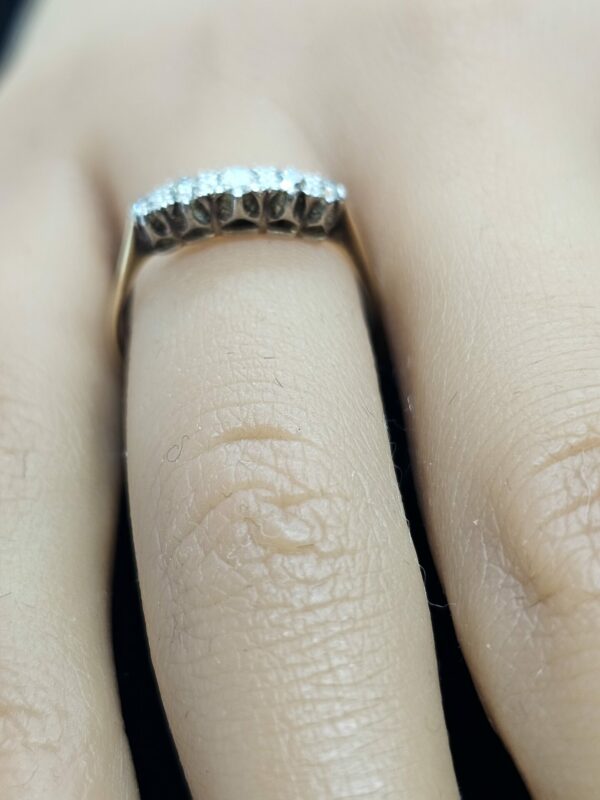 18ct gold Diamond set ladies Ring - Image 4