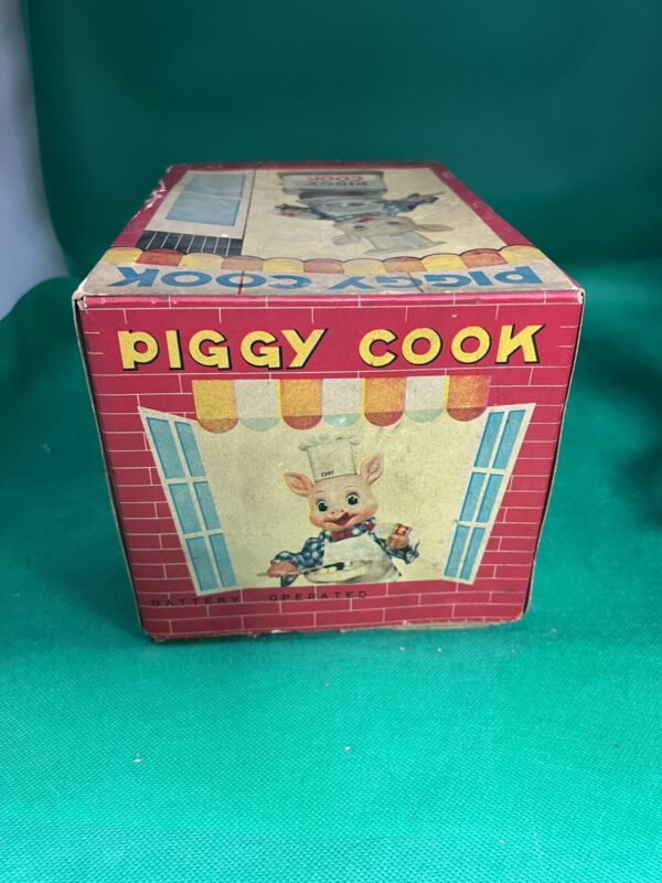 1950s tin plate piggy cook toy - Image 8