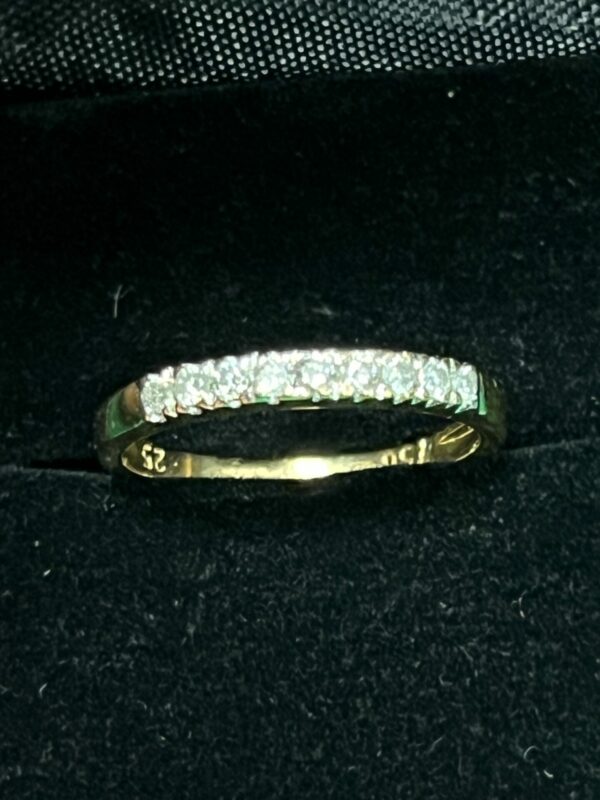 18ct yellow gold and diamond eternity style ladies ring - Image 2