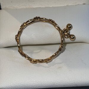 22ct gold band with dangling balls ooooerrr