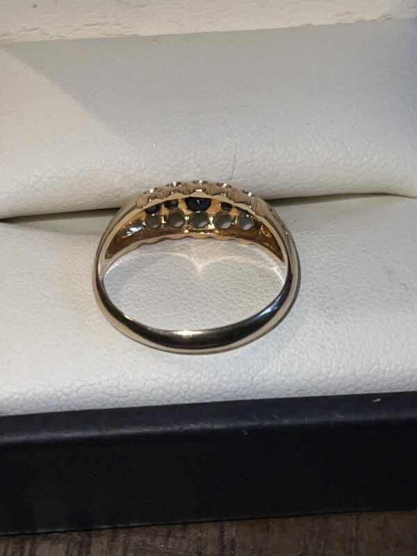 Gorgeous antique 18ct gold sapphire and diamond ladies ring - Image 3