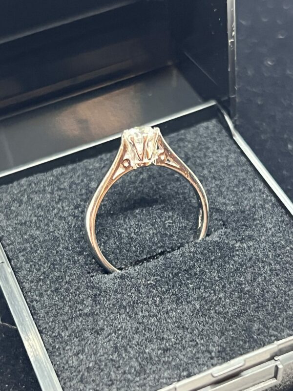 18ct white gold .44 ct diamond solitaire - Image 4