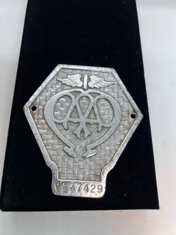 Vintage commercial AA badge emblem
