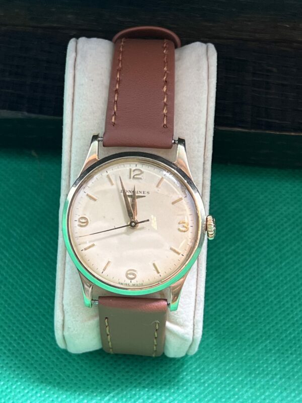 Longines 9ct gold gents dress watch