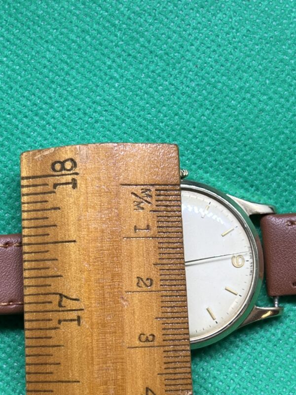 Longines 9ct gold gents dress watch - Image 5