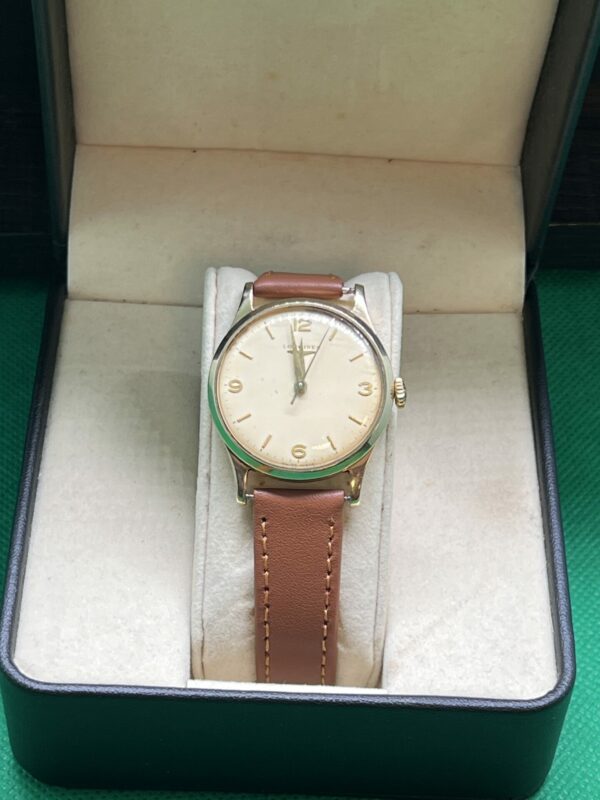 Longines 9ct gold gents dress watch - Image 2