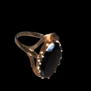 9ct gold Smokey quartz dress ring