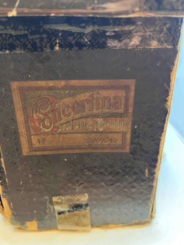 Antique German 20 key concertina - Image 4