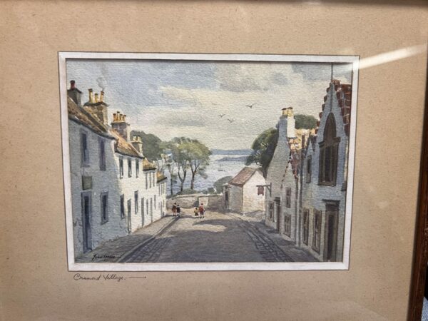 John spence watercolour of cramond village