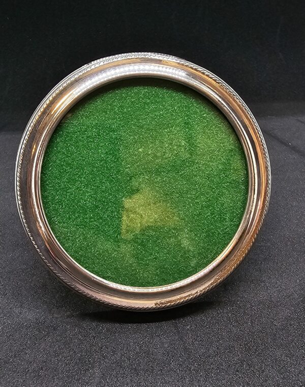 Round Silver Photo frame 8cm