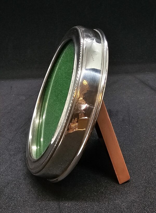Round Silver Photo frame 8cm - Image 2