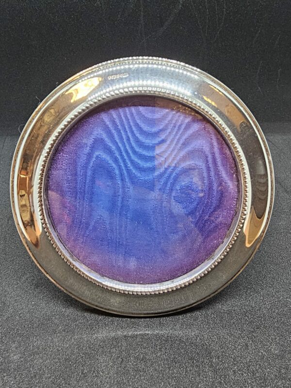 Round Silver Photo Frame 11.5cm