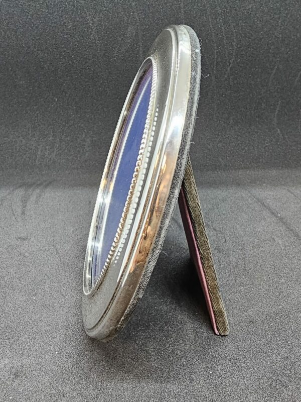 Round Silver Photo Frame 14cm - Image 2