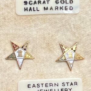 9ct gold eastern star earrings