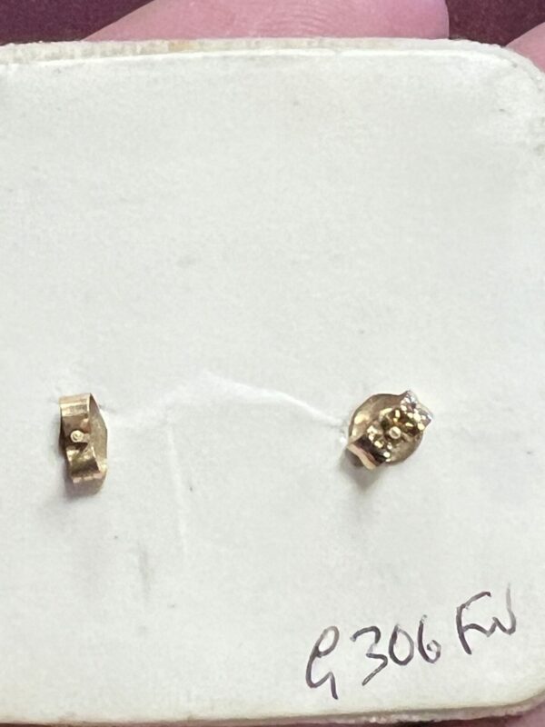 9ct gold eastern star earrings - Image 3