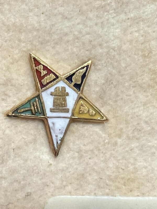 9ct gold eastern star earrings - Image 2