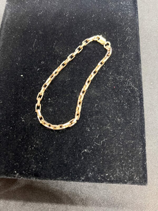 9ct gold chain bracelet - Image 2